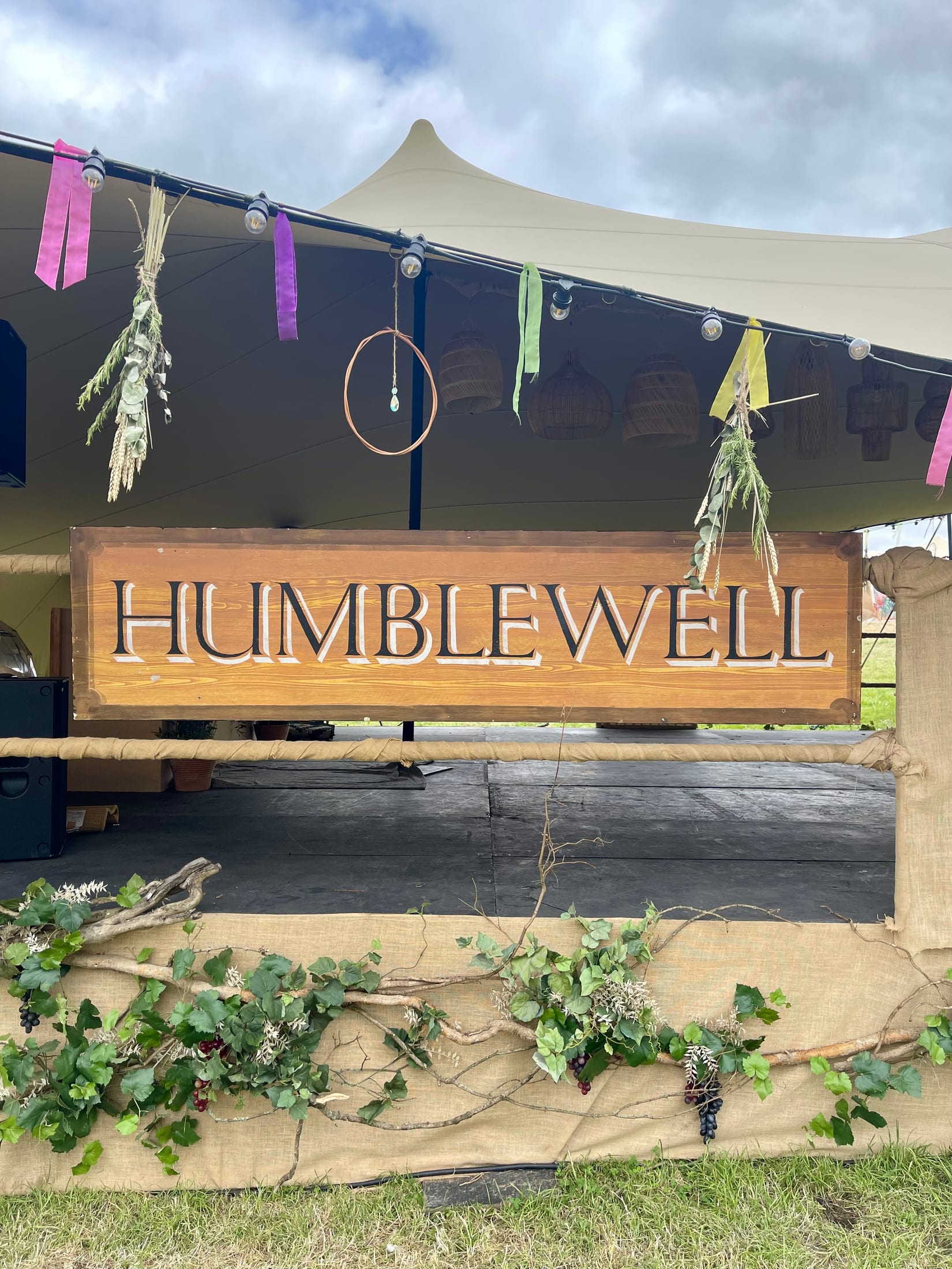 Humblewell wellbeing area sign